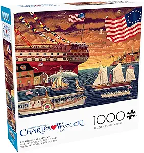 Buffalo Games 1000 Piece Jigsaw Puzzle - Patriotic Harborview