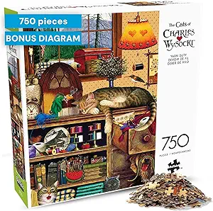 Buffalo Games Charles Wysocki - Yarn Duty - 750 Piece