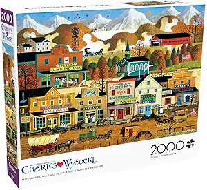 Buffalo Games Pete's Gambling Hall 2000-Piece Jigsaw Puzzle