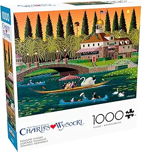 Buffalo Games Pleasant Sunday 1000-Piece Jigsaw Puzzle
