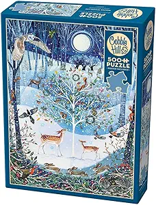 Cobble Hill 500 Piece Puzzle - Winter Woodland