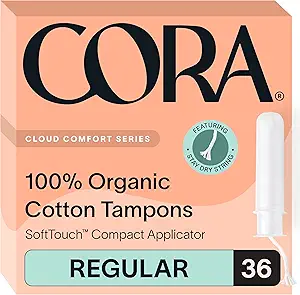 Cora Organic Cotton Tampons