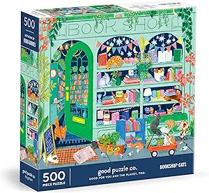 Good Puzzle Co Bookshop Cats – 500 Piece