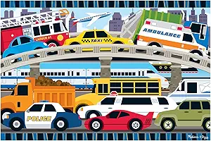 Melissa & Doug Traffic Jam Jumbo Floor Puzzle 24 Pc