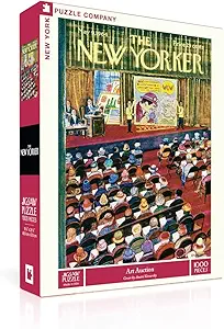 New York Puzzle Company — New Yorker Art Auction 1000-Piece Jigsaw Puzzle