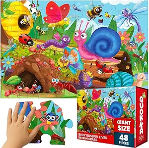 QUOKKA Bugs Educational Activity Giant Floor Puzzle