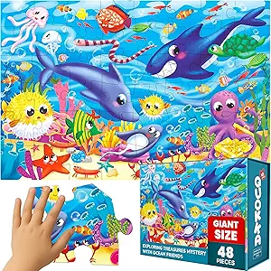 QUOKKA Giant Floor Puzzles - Ocean Activity Game