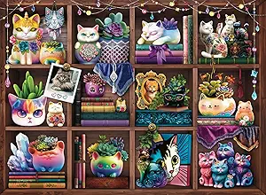 Ravensburger Cats and Succulents Jigsaw Puzzle - 500 Pieces