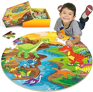 SYNARRY Large 70 Piece Dinosaur Puzzles
