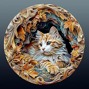 The Cave with A Persian Cat Wooden Jigsaw Puzzles