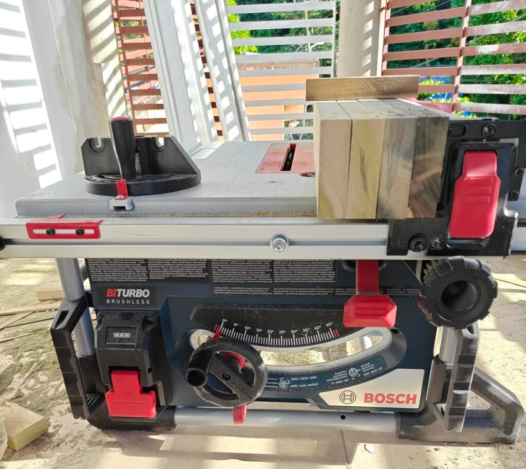 Best Cordless Option: BOSCH GTS18V-08N14 PROFACTOR™ 18V 8-1/4 In. Portable Table Saw Kit