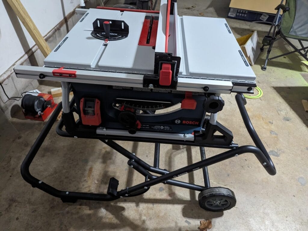 Best for Jobsite Precision: BOSCH GTS15-10 Table Saw 10 Inch