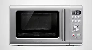 Breville BMO650SIL Compact Wave Soft Close Countertop Microwave Oven — Best Quiet Microwave