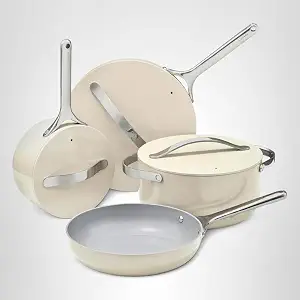 Caraway Non-Stick Ceramic Cookware Set, 12 Piece — Best PFAS-Free Ceramic