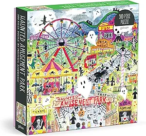 Galison Michael Storrings Haunted Amusement Park Puzzle – 500 Piece