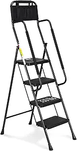 HBTower 4 Step Ladder with Handrails