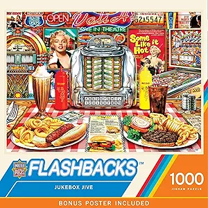 MasterPieces Vintage 1000 Piece Jigsaw Puzzle for Adults - Jukebox Jive