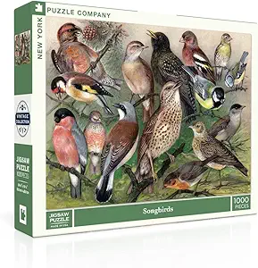 New York Puzzle Company - Vintage Images Songbirds