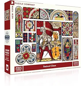 New York Puzzle Company - Vintage Images Stained Glass