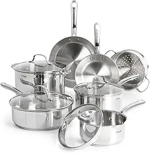 T-fal Stainless Steel Pots and Pans Set, 11 Piece — Best Budget Stainless