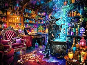 Witch's Magic Halloween Jigsaw Puzzle 550 Piece