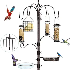 YINGYM 6-Hook Bird Feeding Station Kit BF-94