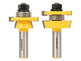 YONICO Cabinet Door Rail and Stile Router Bits Set 12249