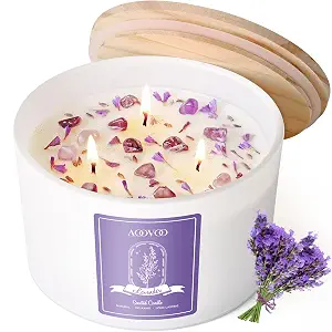 AOOVOO Lavender Scented Candles for Women