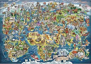 Anatolian Puzzle Wonderful World Map - 3000 Piece