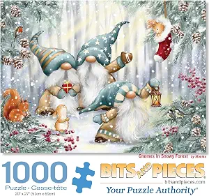 Bits and Pieces 1000 Piece Puzzles Christmas Winter Fantasy