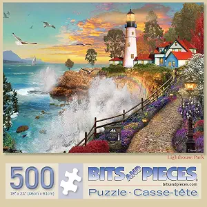 Bits and Pieces - 500 Piece Jigsaw Puzzle for Adults - Lighthouse Park