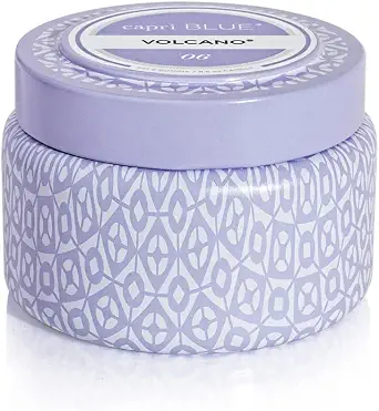 Capri Blue Volcano Printed Travel Tin Jar Candle