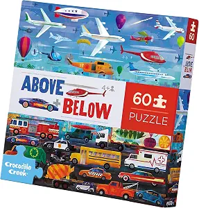 Crocodile Creek Above + Below 60-Piece Jigsaw Floor Puzzle