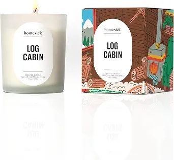 Homesick Log Cabin Scented Candle
