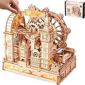 ROBOTIME Wooden Town Marble Run