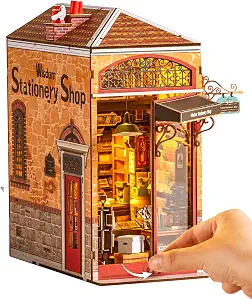 Rolife Wisdom Stationery Shop DIY Book Nook Kit