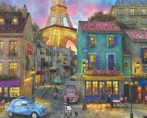 Springbok Eiffel Magic Paris 2000 Piece Jigsaw Puzzle
