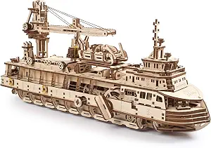 UGEARS Research Vessel 3D Wooden Puzzles