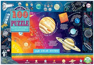eeBoo Solar System Children's Puzzle Space Themed