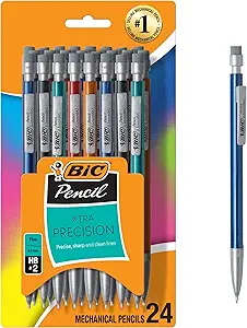 BIC Xtra-Precision Mechanical Pencils 0.5mm 24-Count Pack