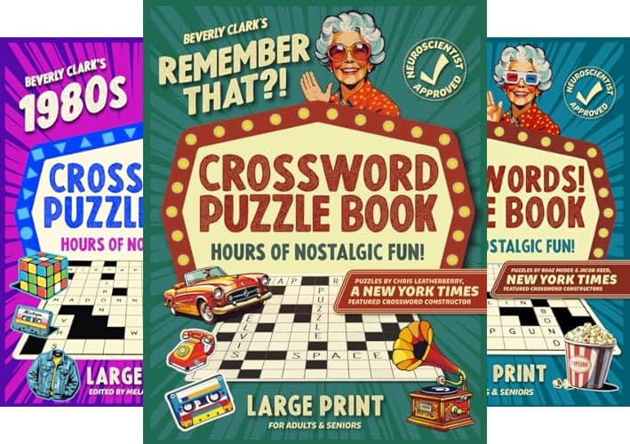 Beverly Clark Large Print Crossword Puzzles Book