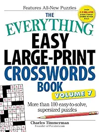 Charles Timmerman's The Everything Easy Large-Print Crosswords Book