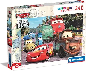 Clementoni - 24239 - Supercolor Puzzle - Disney Pixar Cars On The Road