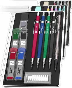 Mr. Pen- Art5 Mechanical Pencils Set 0.3, 0.5, 0.7, 0.9, 2.0mm