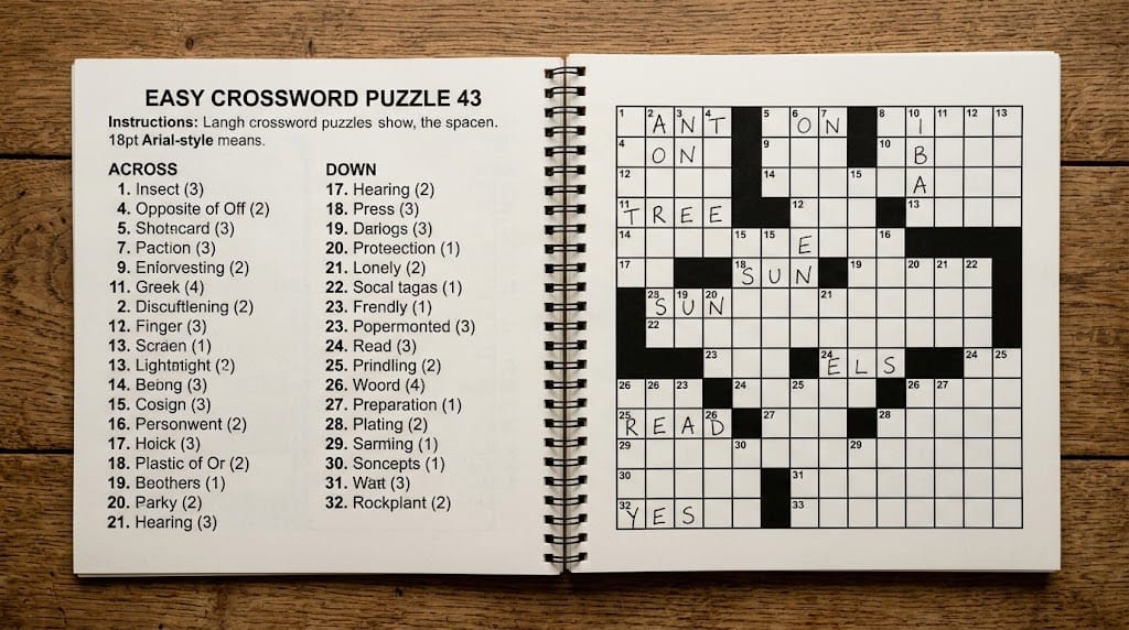 What Actually Makes a Crossword Book "Senior-Friendly"