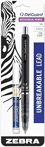 Zebra Pen DelGuard White Barrel Mechanical Pencil 0.5mm