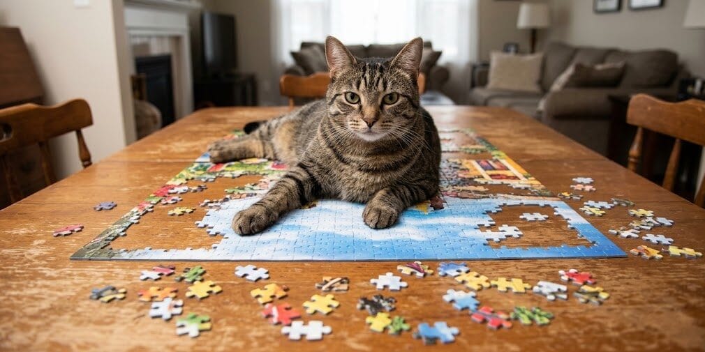How to Keep Pets Away from Puzzles