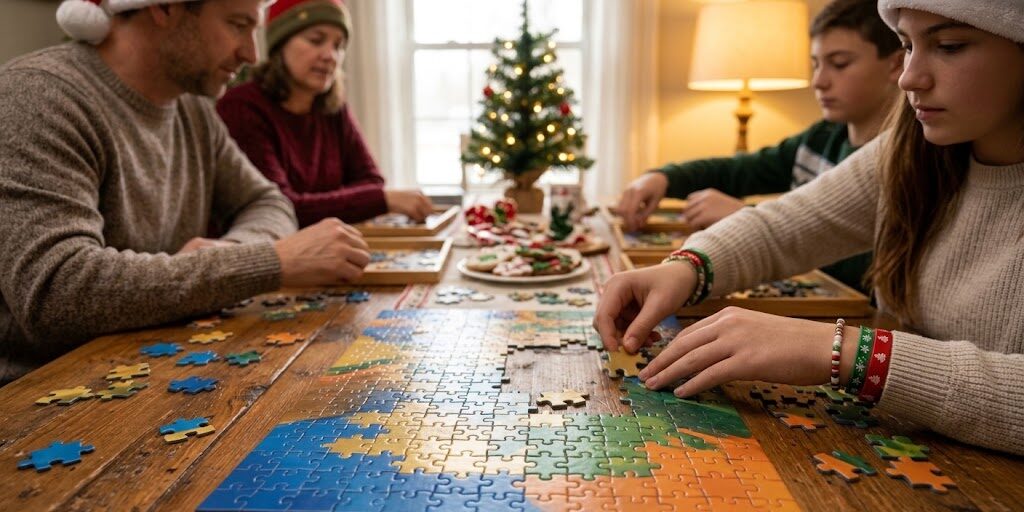 A Few 500 Piece Christmas Puzzles That Caught My Eye