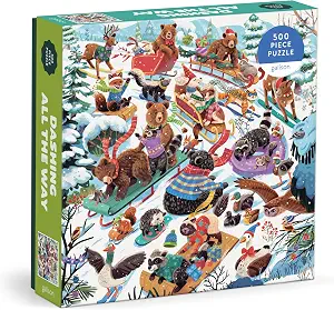 Galison Dashing All The Way – 500 Piece