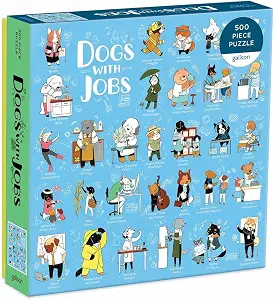 Galison - Dogs with Jobs – 500 Piece